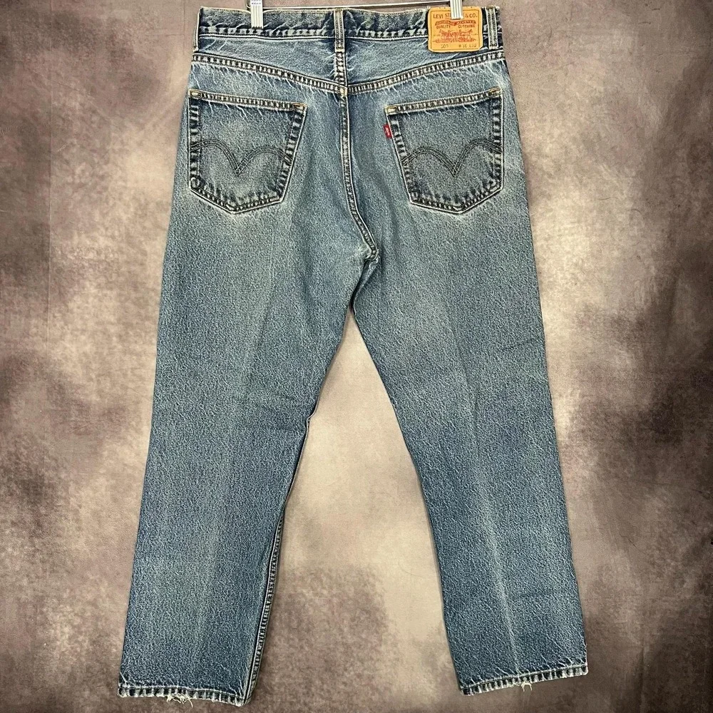 Vintage Levis 505 Jeans Men's 36x30 Blue Regular Fit Denim Made‎ 90s